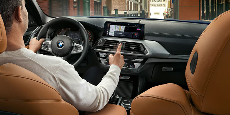 BMW Gesture Control being used to operate the radio