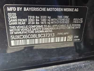2020 BMW X7 M50i M50i
