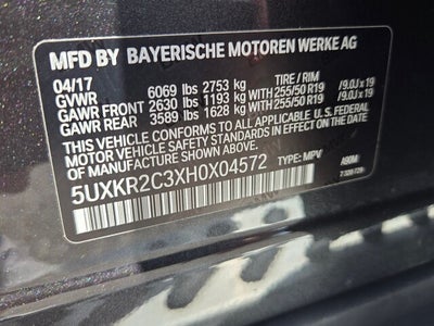 2017 BMW X5 sDrive35i sDrive35i