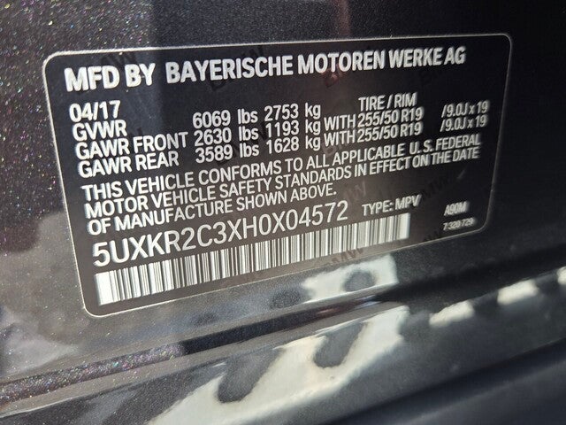 2017 BMW X5 sDrive35i sDrive35i
