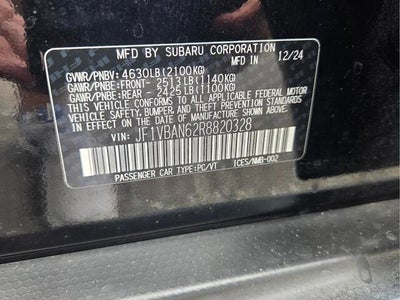 2024 Subaru WRX Limited