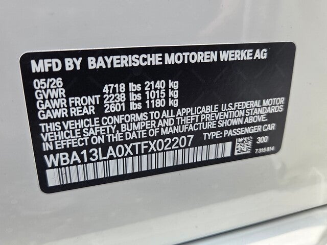 2026 BMW 330i 330i