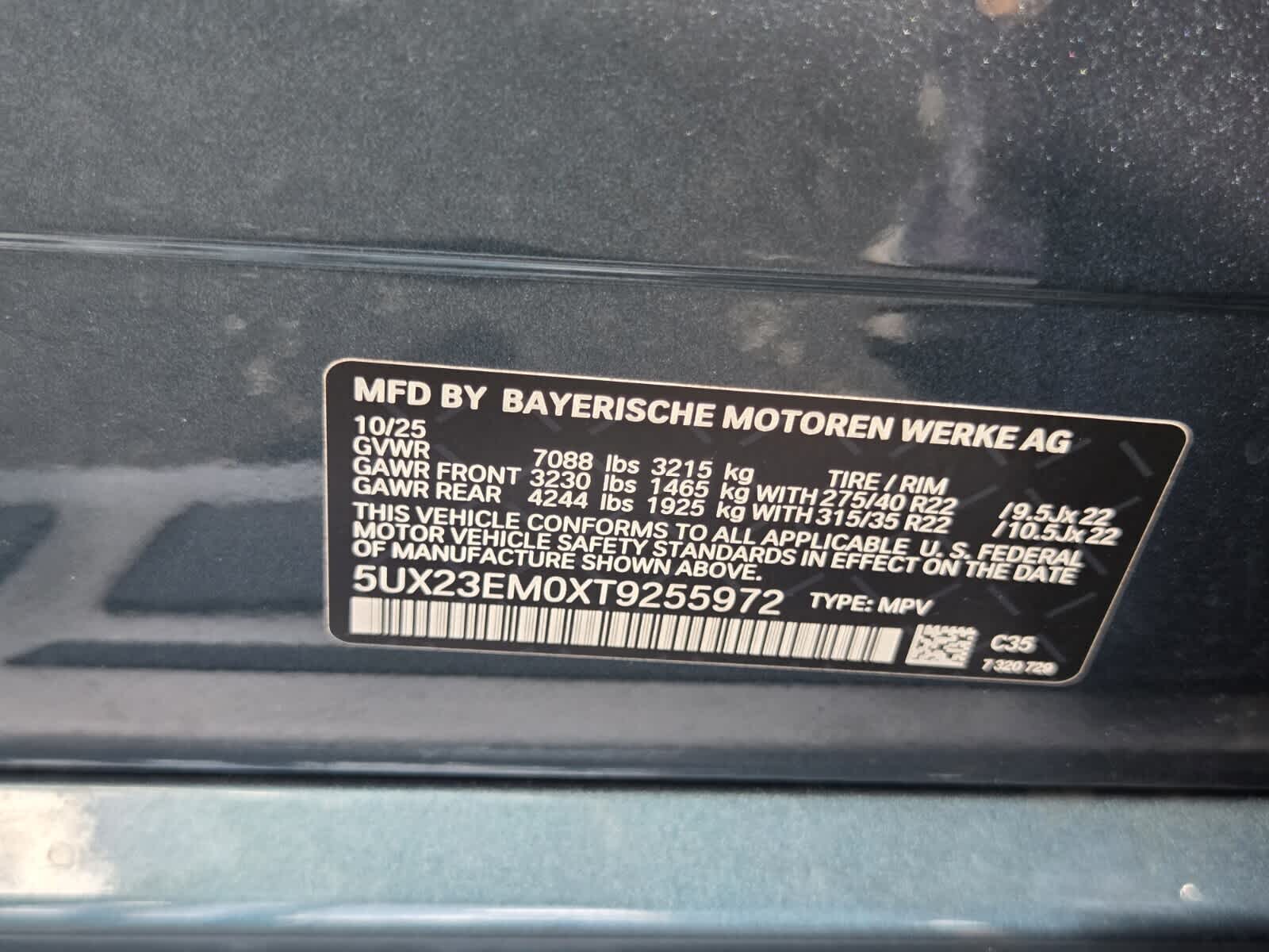 2026 BMW X7 xDrive40i xDrive40i