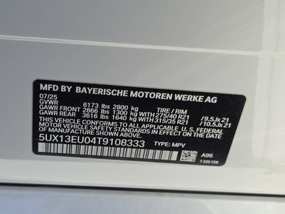 2026 BMW X5 SDRIVE40I