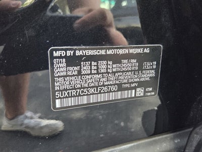 2019 BMW X3 sDrive30i sDrive30i