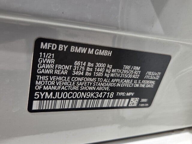 2022 BMW X5 M Sports Activity Vehicle Base