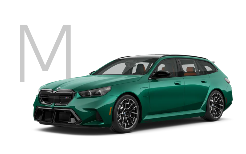 The new BMW M5 Touring in green with M logo. | Tom Bush BMW Jacksonville in Jacksonville FL