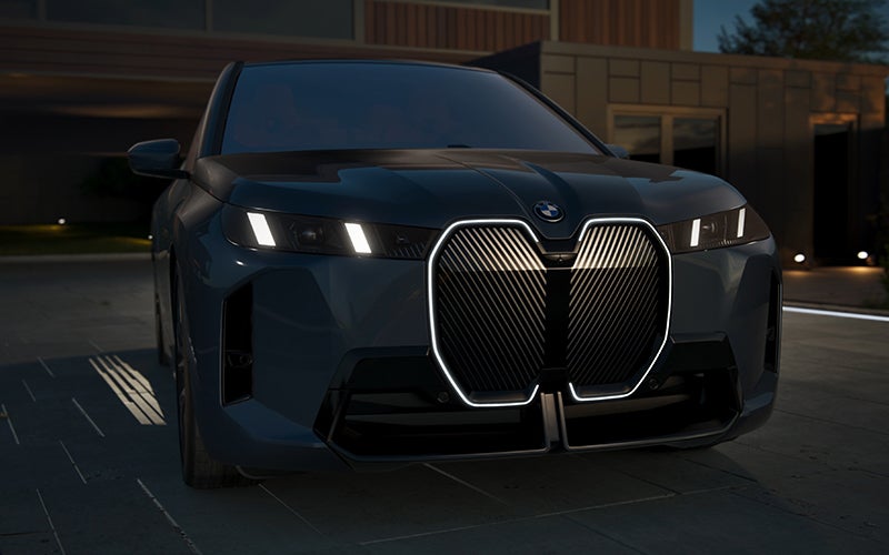 The BMW iX illuminated kidney grille. |Tom Bush BMW Jacksonville in Jacksonville FL