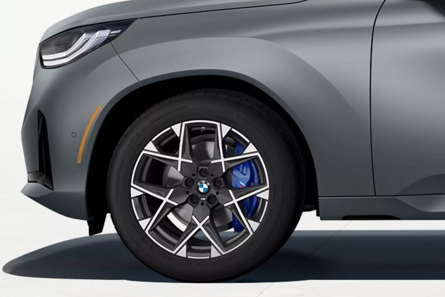 close up to the wheels of a 2026 BMW X3