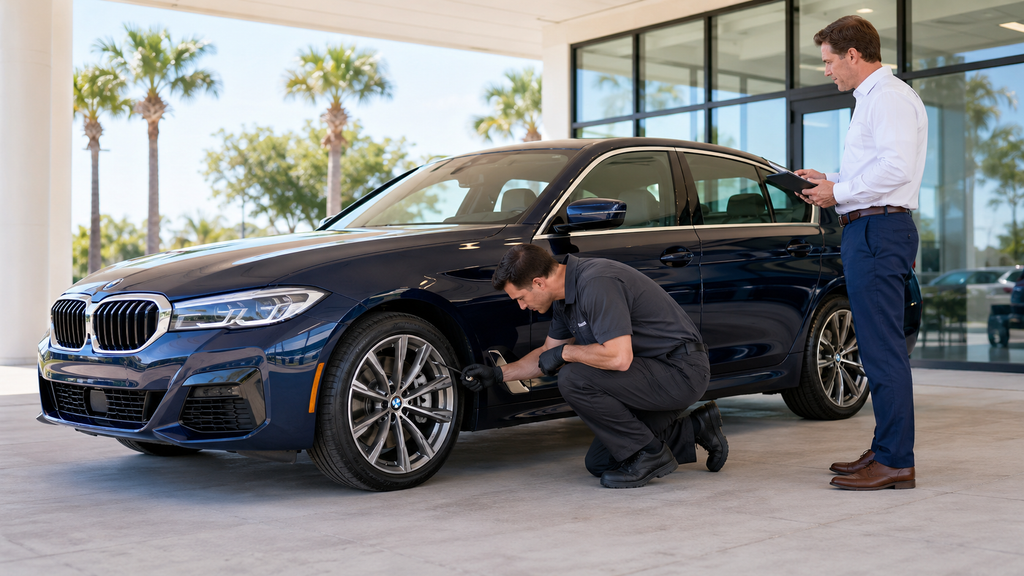 BMW tire pressure monitoring and tire maintenance